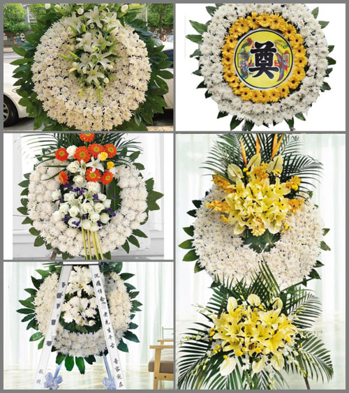 江西上饶鄱阳县莲湖乡花圈速递